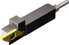 Sandvik Coromant - QS-SMALR/L..HP, External, Left Hand, 8.5mm Max Depth of Cut, Indexable Grooving Tool Holder - MACL 3 200-N Insert Compatibility, 10mm Shank Height, 10mm Shank Width, 62.4mm OAL, Through Coolant - Eagle Tool & Supply