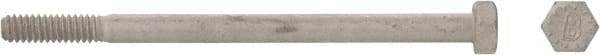Bowmalloy - 1/4-20, 2-1/2" Long Hex Head Cap Screw - Partially Threaded, Grade 9 Alloy Steel, Bowma-Guard Finish, 7/16" Hex - Eagle Tool & Supply