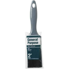 Rubberset - 2" Flat Synthetic Trim Brush - Plastic Beavertail Handle - Eagle Tool & Supply