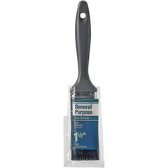 Rubberset - 1-1/2" Flat Synthetic Trim Brush - Plastic Beavertail Handle - Eagle Tool & Supply