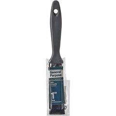 Rubberset - 1" Flat Synthetic Trim Brush - Plastic Beavertail Handle - Eagle Tool & Supply