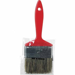Rubberset - 3" Flat Hog Chip Brush - Wood Beavertail Handle - Eagle Tool & Supply