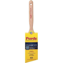 Purdy - 2-1/2" Angled Nylon/Polyester Trim Brush - Wood Fluted Handle - Eagle Tool & Supply