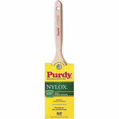 Purdy - 3" Flat Synthetic Trim Brush - Wood Fluted Handle - Eagle Tool & Supply