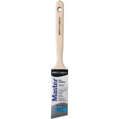Bestt-Liebco - 1-1/2" Angled Nylon/Polyester Sash Brush - Wood Long Sash Handle - Eagle Tool & Supply