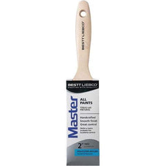 Bestt-Liebco - 2" Flat Nylon/Polyester Trim Brush - Wood Beavertail Handle - Eagle Tool & Supply