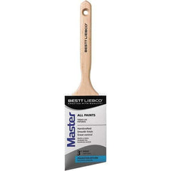 Bestt-Liebco - 3" Flat Nylon/Polyester Trim Brush - Wood Beavertail Handle - Eagle Tool & Supply