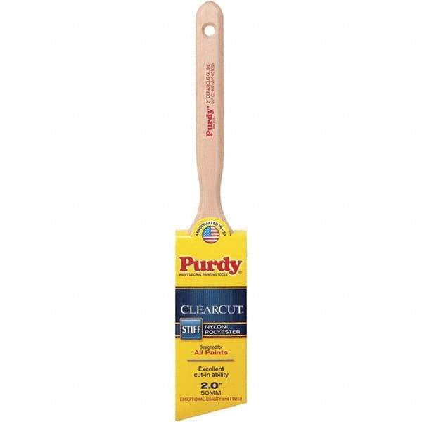 Purdy - 2" Angled Nylon/Polyester Trim Brush - Wood Fluted Handle - Eagle Tool & Supply