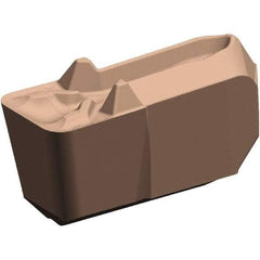 Kennametal - 10EG-P GUP Grade KCU25, 9.53mm Cutting Width Carbide Grooving/Cut-Off Insert - 5.2mm Max Depth of Cut, Neutral, 1.2mm Corner Radius, AlTiN Finish - Eagle Tool & Supply