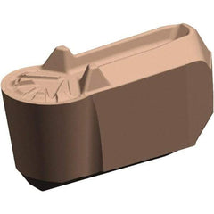 Kennametal - 4ER-P GUP Grade KCU25, 4mm Cutting Width Carbide Grooving/Cut-Off Insert - 2.62mm Max Depth of Cut, Neutral, 2mm Corner Radius, AlTiN Finish - Eagle Tool & Supply