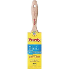 Purdy - 2" Flat Hog Trim Brush - 2-7/8" Bristle Length, 2-7/8" Wood Beavertail Handle - Eagle Tool & Supply