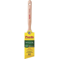 Purdy - 2" Angled Synthetic Trim Brush - 2-11/16" Bristle Length, 2-11/16" Wood Fluted Handle - Eagle Tool & Supply