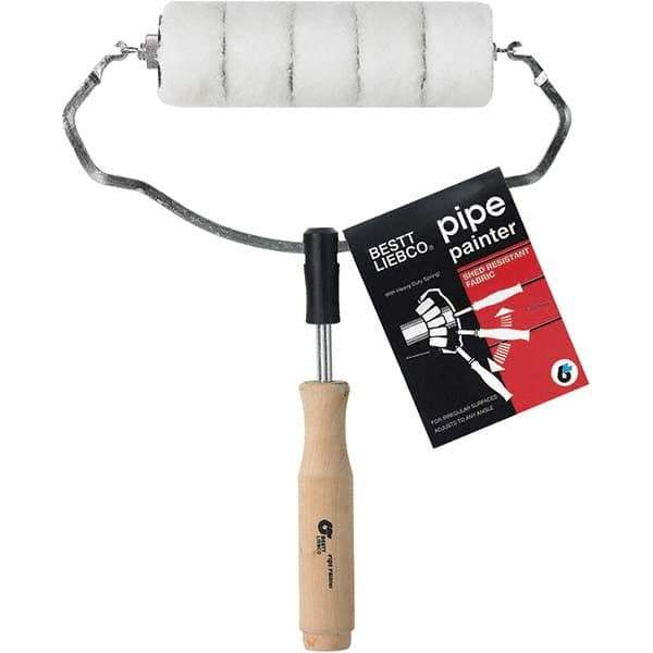 Bestt-Liebco - 7" Long, Corner Pipe Painter - Includes Roller Cover & Frame - Eagle Tool & Supply
