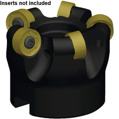 Kennametal - 64mm Cut Diam, 3.96mm Max Depth, 27mm Arbor Hole, 5 Inserts, RNGJ1605M0____ Insert Style, Indexable Copy Face Mill - RODEKA 16 Cutter Style, 19,500 Max RPM, 50mm High, Through Coolant, Series Rodeka - Eagle Tool & Supply