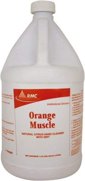 Rochester Midland Corporation - 1 Gal Bottle Liquid Hand Cleaner with Grit - White, Orange Scent - Eagle Tool & Supply