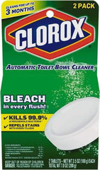 Clorox - 3.5 oz Tablet Solid Toilet Bowl Cleaner - Unscented Scent, Disinfectant, Bathroom Surfaces - Eagle Tool & Supply