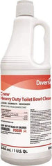 Diversey - 32 oz Squeeze Bottle Liquid Toilet Bowl Cleaner - Mint Scent, Nonacidic, Toilets - Eagle Tool & Supply