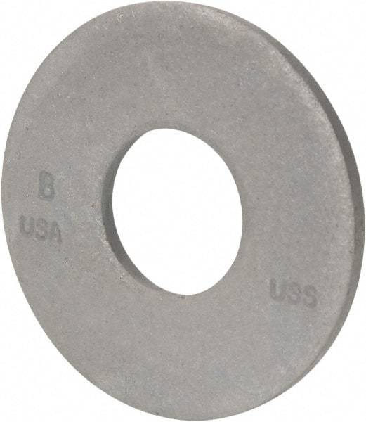 Bowmalloy - 1-1/8" Screw, Grade 9 Steel USS Flat Washer - 1-1/4" ID x 2-3/4" OD, 3/16" Thick, Bowma-Guard Finish - Eagle Tool & Supply