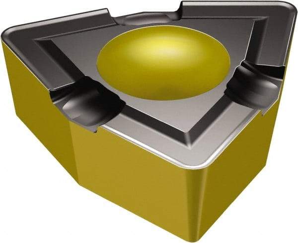 Sandvik Coromant - WCMX06T308 GM Grade 1125 Carbide Indexable Drill Insert - TiAlN/AlCr2O3 Finish, Trigon, 3/8" Inscribed Circle - Eagle Tool & Supply