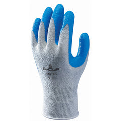 10- gauge engineered cut resistant fiber nitrile palm coating HPPE gray with blue coating textured finish ANSI CUT LEVEL 2/extra large - Eagle Tool & Supply