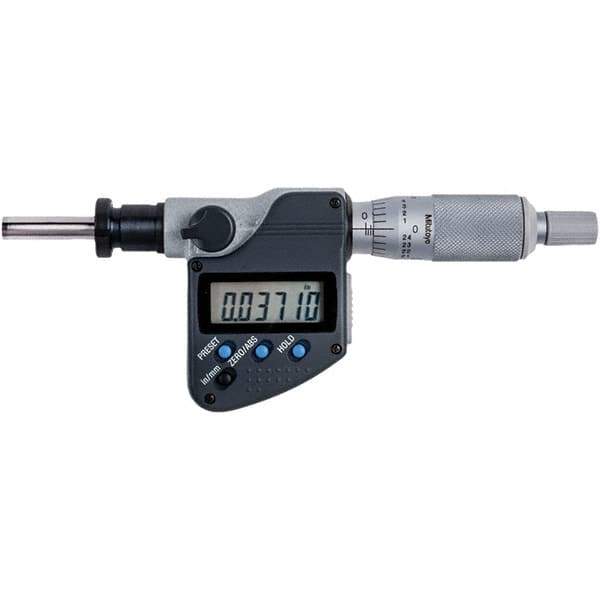 Mitutoyo - Electronic Micrometer Heads Minimum Measurement (Inch): 0 Minimum Measurement (mm): 0.00 - Eagle Tool & Supply