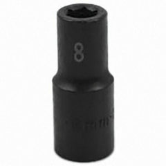 SK - Impact Socket - 3/8"DR 6PT 8MM SEMI-DEEP IMPACT SOCKET - Eagle Tool & Supply