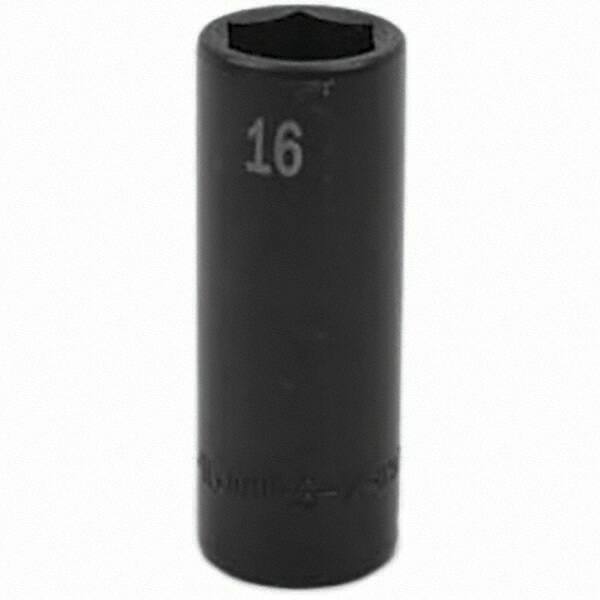 SK - Impact Socket - 3/8"DR 16MM DEEP IMPACT SOCKET - Eagle Tool & Supply