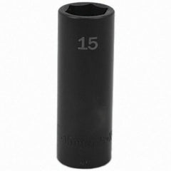 SK - Impact Socket - 3/8"DR 15MM DEEP IMPACT SOCKET - Eagle Tool & Supply