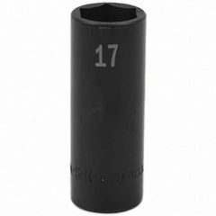SK - Impact Socket - 3/8"DR 17MM DEEP IMPACT SOCKET - Eagle Tool & Supply