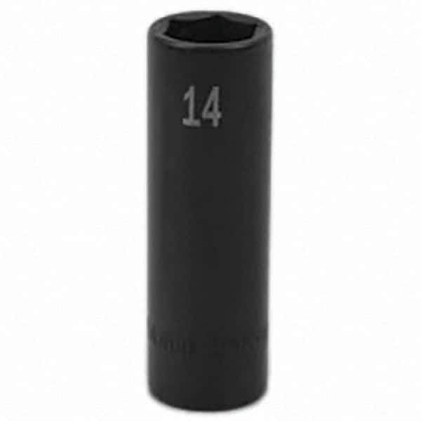 SK - Impact Socket - 3/8"DR 14MM DEEP IMPACT SOCKET - Eagle Tool & Supply
