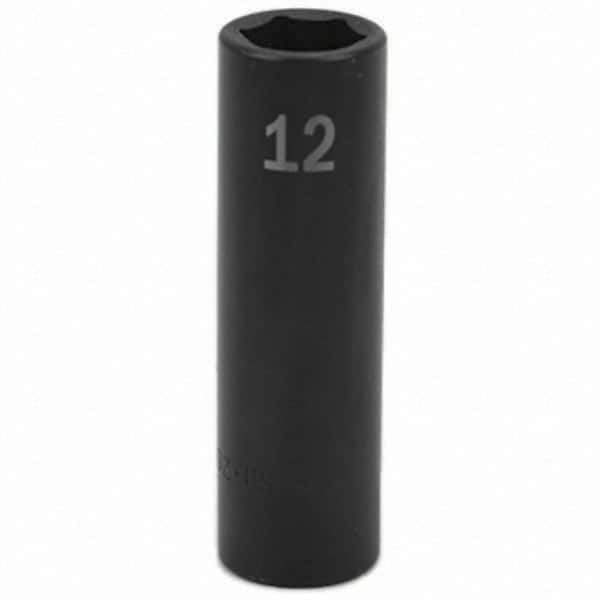 SK - Impact Socket - 3/8"DR 12MM DEEP IMPACT SOCKET - Eagle Tool & Supply