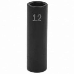 SK - Impact Socket - 3/8"DR 12MM DEEP IMPACT SOCKET - Eagle Tool & Supply