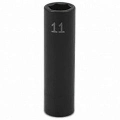 SK - Impact Socket - 3/8"DR 11MM DEEP IMPACT SOCKET - Eagle Tool & Supply