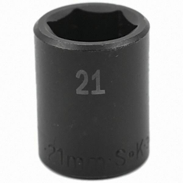 SK - Impact Socket - 1/2"DR 21MM IMPACT SOCKET - Eagle Tool & Supply