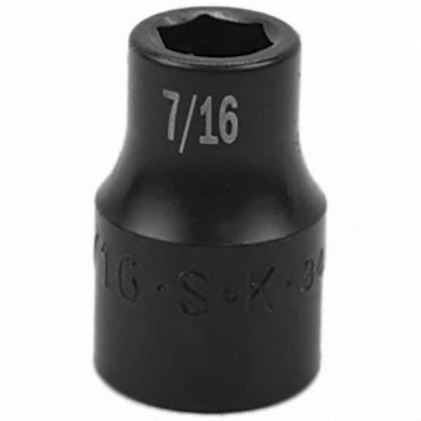 SK - Impact Socket - 1/2"DR 7/16" IMPACT SOCKET - Eagle Tool & Supply