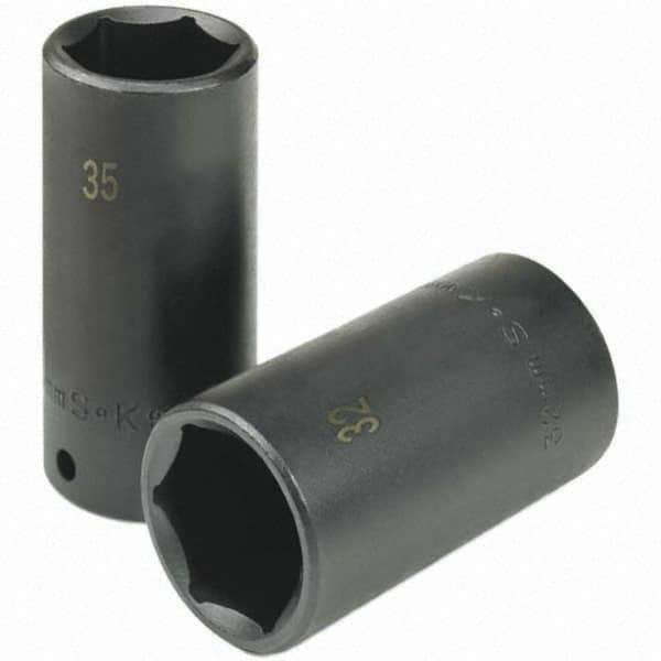 SK - Impact Socket - 1/2"DR 27MM DEEP IMPACT SOCKET - Eagle Tool & Supply