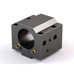 Global CNC Industries - Turret & VDI Tool Holders; Type: Mazak ID Block ; Clamping System: 94mm X 60mm ; Tool Axis: ID ; Through Coolant: No ; Additional Information: 4 Mounting Holes - Exact Industrial Supply