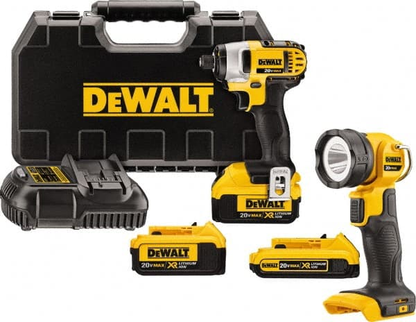 DeWALT - 20 Volt Cordless Tool Combination Kit - Eagle Tool & Supply