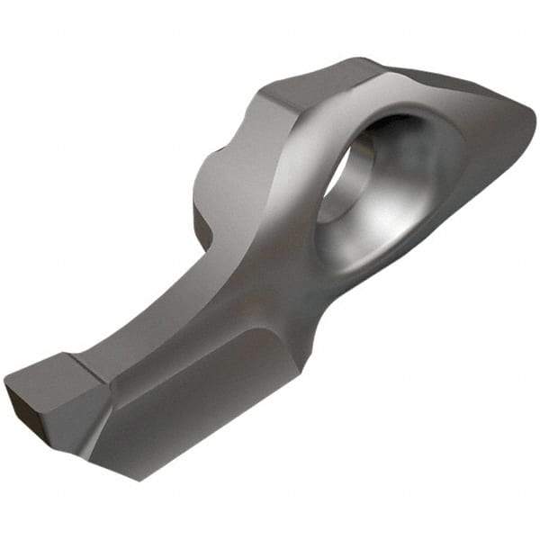 Iscar - 8-1.50-0.20MEF Grade IC908, 1.5mm Cutting Width Carbide Grooving Insert - 5.5mm Max Depth of Cut, Left Hand, 0.2mm Corner Radius, TiAlN Finish - Eagle Tool & Supply