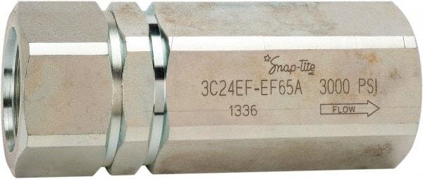 Parker - 125 GPM 1-1/2-11-1/2 Inlet Steel Hydraulic Control Valve - 3,000 psi, 2-1/2" Wide x 6-1/2" Long - Eagle Tool & Supply