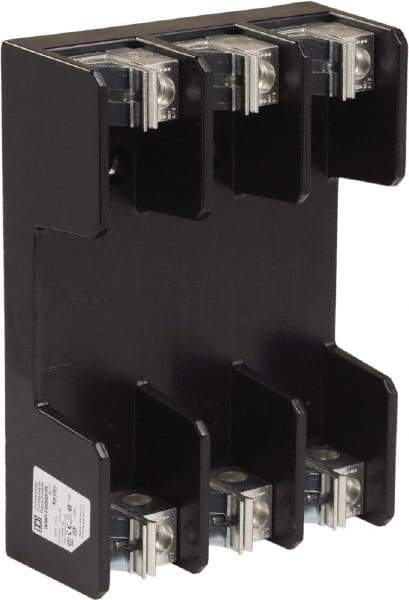 Square D - 3 Pole, 600 Volt, 100 Amp, Surface Mount Fuse Holder - Compatible with R Class Fuse - Eagle Tool & Supply