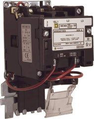 Square D - 110 Coil VAC at 50 Hz, 120 Coil VAC at 60 Hz, 9 Amp, Nonreversible Open Enclosure NEMA Motor Starter - 2 hp at 1 Phase - Eagle Tool & Supply