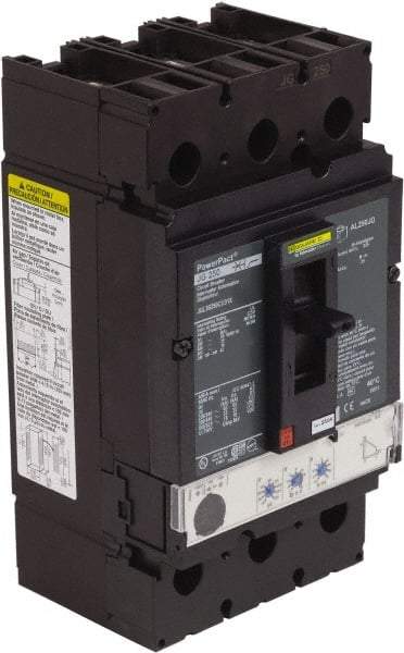 Square D - 250 Amp, 600 VAC, 3 Pole, Panel Mount Molded Case Circuit Breaker - Electronic Trip, Multiple Breaking Capacity Ratings, 3/0 AWG - Eagle Tool & Supply