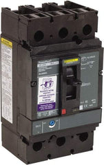 Square D - 200 Amp, 600 VAC, 3 Pole, Panel Mount Molded Case Circuit Breaker - Thermal Magnetic Trip, Multiple Breaking Capacity Ratings, 87.4mm Deep x 191mm High x 104.7mm Wide - Eagle Tool & Supply