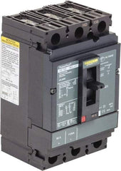 Square D - 150 Amp, 250 VDC, 600 VAC, 3 Pole, Panel Mount Molded Case Circuit Breaker - Thermal Magnetic Trip, Multiple Breaking Capacity Ratings, 14-3/0 AWG - Eagle Tool & Supply