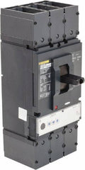 Square D - 600 Amp, 600 VAC, 3 Pole, Panel Mount Molded Case Circuit Breaker - Electronic Trip, Multiple Breaking Capacity Ratings, 2 AWG - Eagle Tool & Supply