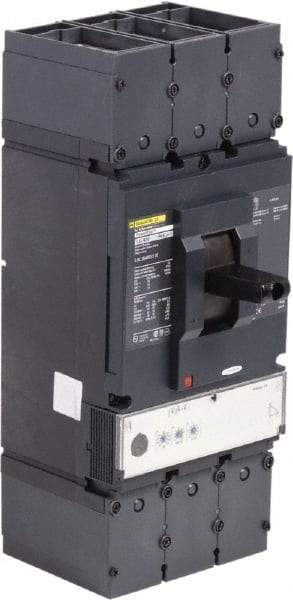 Square D - 400 Amp, 600 VAC, 3 Pole, Panel Mount Molded Case Circuit Breaker - Electronic Trip, Multiple Breaking Capacity Ratings, 2 AWG - Eagle Tool & Supply