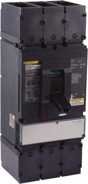 Square D - 600 Volt, 600 Amp, Automatic Molded Case Switch - 3 Pole, 18 at 600 VAC, 35 at 480 VAC, 65 at 240 VAC kA Interrupting Rating, Line/Load Lug Connection - Eagle Tool & Supply