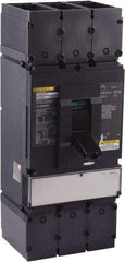 Square D - 600 Volt, 600 Amp, Automatic Molded Case Switch - 3 Pole, 18 at 600 VAC, 35 at 480 VAC, 65 at 240 VAC kA Interrupting Rating, Line/Load Lug Connection - Eagle Tool & Supply