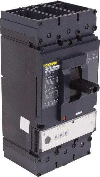 Square D - 400 Amp, 600 VAC, 3 Pole, Panel Mount Molded Case Circuit Breaker - Electronic Trip, 110mm Deep x 340mm High x 140mm Wide - Eagle Tool & Supply